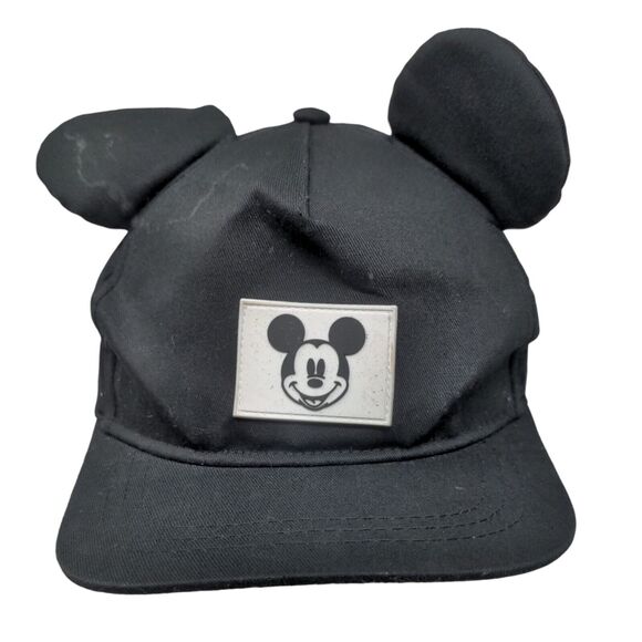 Disney Other - Disney Junior Mickey Boy's Snapback Hat Black OSFM Ears Distressed